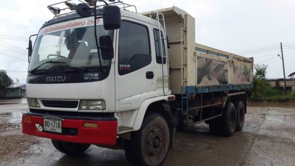 ขายด่วน ISUZU DEGA 270 ปี47ดั้มแม่ลูก หินทราย เครื่องเกียร์ดี คัชชีสวย เอกสารเล่มทะเบียน สนใจสอบถาม 