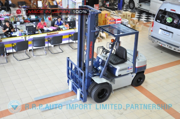 ขายรถโฟล์คลิฟท์มือสอง KOMATSU รุ่น FD25-11-440960 นำเข้าจากประเทศญี่ปุ่น 100\% ไม่เคยใช้งานในไทย