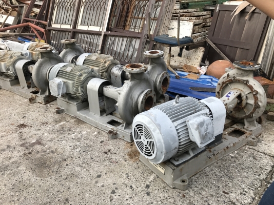 ขายชุดปั้มน้ำหอยโข่ง Teral ใบพัดทองเหลือง พร้อมมอเตอร์ Teco 25HP. 380V 1450rpm. ขนาดเข้า 5นิ้ว ออก 4นิ้ว สภาพเดิมๆ ถอดจากโรงงาน จอดนาน มี 5ชุดครับ