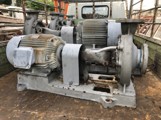ขายชุดปั้มน้ำหอยโข่ง Teral ใบพัดทองเหลือง พร้อมมอเตอร์ Teco 25HP. 380V 1450rpm. ขนาดเข้า 5นิ้ว ออก 4นิ้ว สภาพเดิมๆ ถอดจากโรงงาน จอดนาน มี 5ชุดครับ