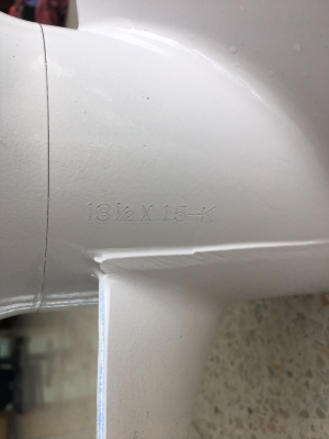 ใบพัดยามาฮ่าแท้ 13 1/2 x 15-k