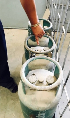 ถังแก๊ส LPG สำหรับโฟลคลิฟท์ ถัง ปตท.มือ2พร้อมใช้