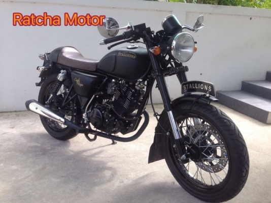 Stallions Centaur Cafe Mega ดำด้าน รุ่นพิเศษ ปี2016 รถ 7 เดือนใหม่วิ่งน้อย สภาพใหม่