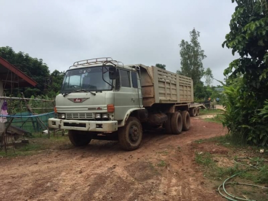 ขาย 445,000 บาท HINO FM176 สองเพลาดั้ม เครื่อง HO7C-185 แรง สโลว์กลาง หัวบาง ยางดี คัสชีสวย เอกสารเล