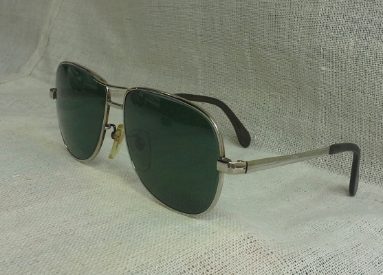 แว่นตาเจแปนิชแฮนด์เมด ยุค &#039;80s  &#039;ราชสีห์เงิน&#039;  โมเดล &#039;นักบิน&#039; สุดเท่  Vintage PARIS - MIKI handmade in Japan