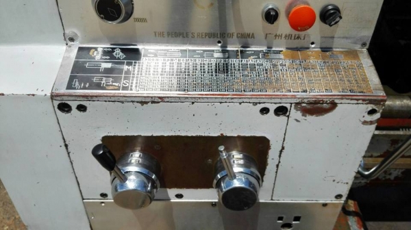** SOLD ** เครื่องกลึงจีนรุ่นใหม่ GAB-BED LATHE 6 ฟุต 3 เพลาเบรคนิ้วมิลในตัว 460x1000 รู 3.2&quot; ไฟ 380V