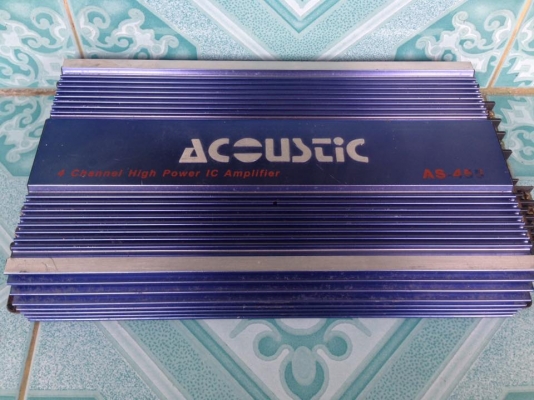 แอมป์4ch acoustic ขาย 650 บาทใช้งานปกติ สนใข0892425454