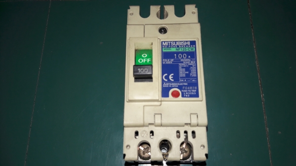 ขาย BREAKER MITSUBISHI MODEL NF125-CW 100A POLE 2P 50HZ