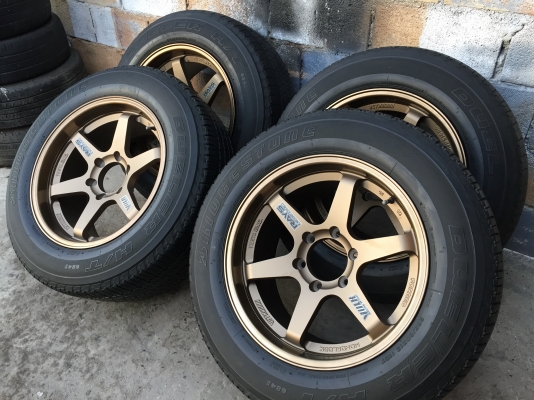 ล้อแม็ก TE 37 ขอบ18 หน้า 9.5-10.5 งาน YUSTA ของใหม่แกะกล่องรัดยางเปอร์เซ็นต์ 265 60 18 Bridgstone ปี 15 ครบชุด 4 วง 15500 ล้อแม็ก TE 37 ขอบ18 หน้า 9.5-10.5 งาน YUSTA ของใหม่แกะกล่องรัดยางเปอร์เซ็นต์ 265 60 18 Bridgstone ปี 15 ครบชุด 4 วง 15500