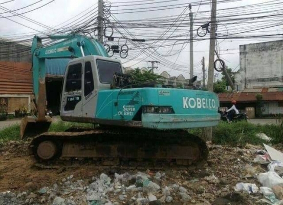 KOBELCO sk 220-3 เครื่องดี ปั้มแรง ไฟฟ้าตัด เอวดี ช่วงล่างดี รถพร้อมใช้ รถอยู่ มหาชัย