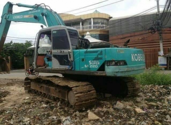 KOBELCO sk 220-3 เครื่องดี ปั้มแรง ไฟฟ้าตัด เอวดี ช่วงล่างดี รถพร้อมใช้ รถอยู่ มหาชัย