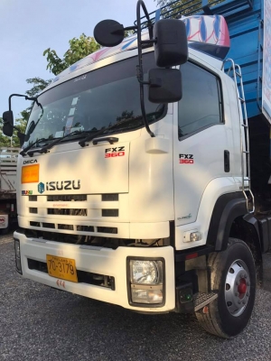 ขายรถสิบล้อ isuzu dace fxz 360 ปี56 อู่เขียว พ่วงแม่ลูกคอกเกษตรดั้มเหล็กชุ รถสวยมากพร้อมใช้งาน