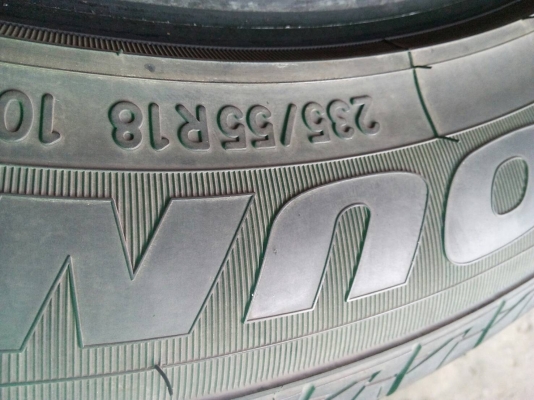 235/55R18 TOYO OPEN COUNTRY ใหม่ๆ ปี15 Made in korea ชุด 4 เส้น  tel.081-427-3941