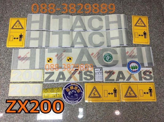 stickers ZX200 ของนอกครบทั้งคัน คุณภาพ 3M