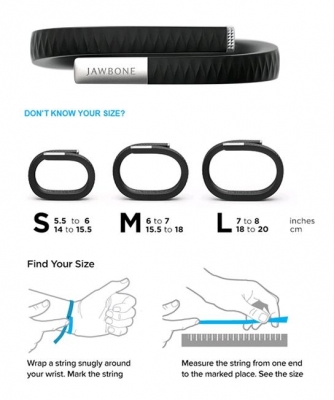 Jawbone สีดำ Size S รุ่น UP