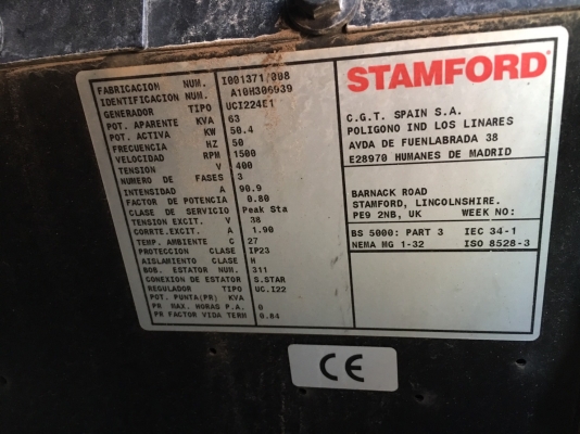 ขายเครื่องปั่นไฟ ยี่ห้อ PRAMAC 60 KVA ตู้นำเข้ายุโรป ขายเครื่องปั่นไฟ ยี่ห้อ PRAMAC 60 KVA ตู้นำเข้ายุโรป