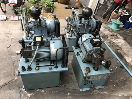ขายชุดปั้มน้ำมันไฮโดรลิค Nachi 3HP. 220V 3สาย (พร้อมแปลงไฟ 380V) made in Japan ขนาดถัง 20ลิตร สภาพสวยมากตัดจากเครื่อง พร้อมใช้งาน มี 4ชุดครับ
