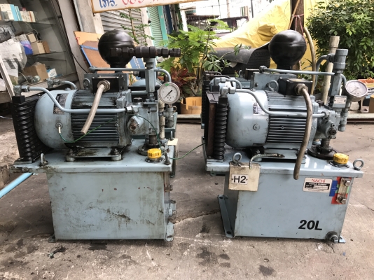 ขายชุดปั้มน้ำมันไฮโดรลิค Nachi 3HP. 220V 3สาย (พร้อมแปลงไฟ 380V) made in Japan ขนาดถัง 20ลิตร สภาพสวยมากตัดจากเครื่อง พร้อมใช้งาน มี 4ชุดครับ