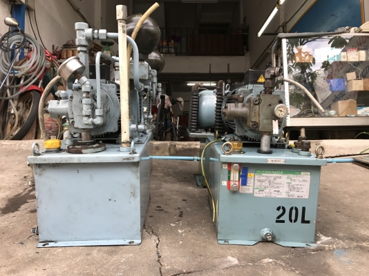 ขายชุดปั้มน้ำมันไฮโดรลิค Nachi 3HP. 220V 3สาย (พร้อมแปลงไฟ 380V) made in Japan ขนาดถัง 20ลิตร สภาพสวยมากตัดจากเครื่อง พร้อมใช้งาน มี 4ชุดครับ