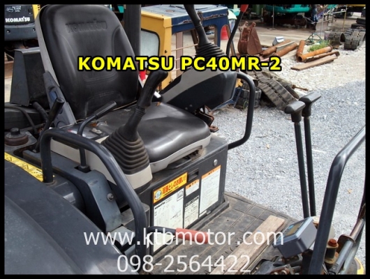 ขาย รถขุด KOMATSU PC40MR-2 คอนโทรลสั้น ปั๊มนิ้ว รถขุดยอดนิยม คอแน่น ระบบไฮดรอลิคไวมาก แทรคเหล็กนอกแท้ ขาย รถขุด KOMATSU PC40MR-2 คอนโทรลสั้น ปั๊มนิ้ว รถขุดยอดนิยม คอแน่น ระบบไฮดรอลิคไวมาก แทรคเหล็กนอกแท้