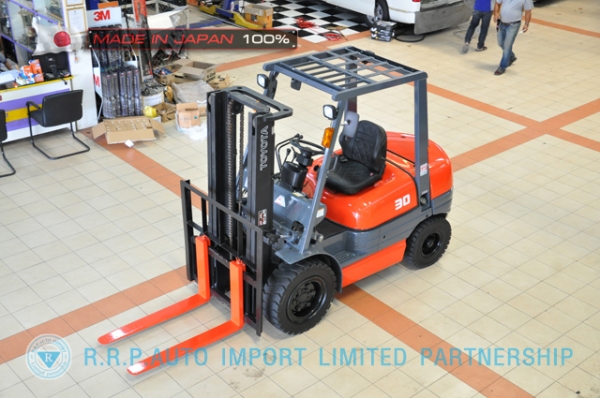 ขายรถโฟล์คลิฟท์มือสอง TOYOTA รุ่น 6FD30-30860 นำเข้าจากประเทศญี่ปุ่น 100\% ไม่เคยใช้งานในไทย ขายรถโฟล์คลิฟท์มือสอง TOYOTA รุ่น 6FD30-30860 นำเข้าจากประเทศญี่ปุ่น 100\% ไม่เคยใช้งานในไทย