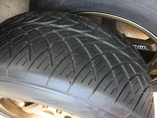ล้อแม็ก ขอบ18 TE37 หน้า 9.5-10.5 งาน YUSTA  ของใหม่แกะกล่องรัดยางเปอร์เซ็นต์  265 60 18 NITTO 420 ปี 12 made in japan  ครบชุด 4 วง 15000