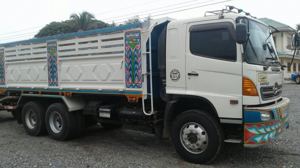 พ่วง 20 ล้อ HINO 344 ปลายปี 53 ไมล์ 125,000 กม . กระบะเหล็ก - ดั้ม พร้อมใช้ พร้อมโอน