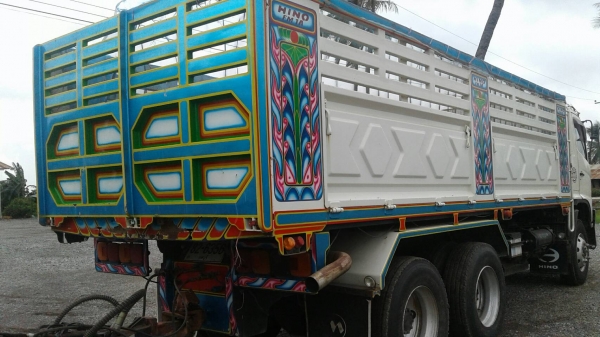 พ่วง 20 ล้อ HINO 344 ปลายปี 53 ไมล์ 125,000 กม . กระบะเหล็ก - ดั้ม พร้อมใช้ พร้อมโอน