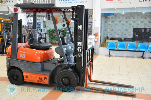 ขายรถโฟล์คลิฟท์มือสอง TOYOTA รุ่น 6FD18-14910 นำเข้าจากประเทศญี่ปุ่น 100\% ไม่เคยใช้งานในไทย ขายรถโฟล์คลิฟท์มือสอง TOYOTA รุ่น 6FD18-14910 นำเข้าจากประเทศญี่ปุ่น 100\% ไม่เคยใช้งานในไทย
