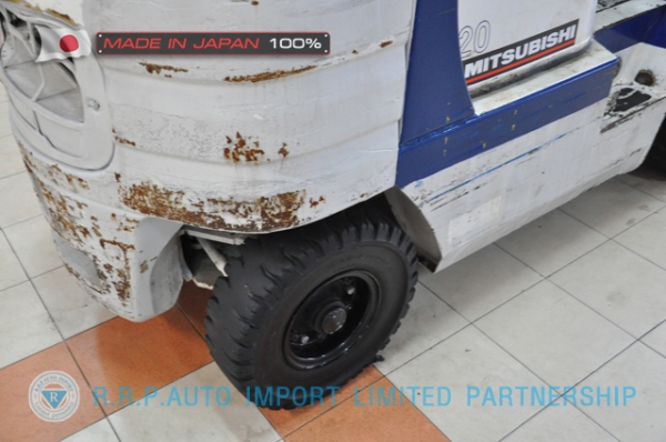 ขายรถโฟล์คลิฟท์มือสอง MITSUBISHI รุ่น FG20-04330 นำเข้าจากประเทศญี่ปุ่น 100\% ไม่เคยใช้งานในไทย
