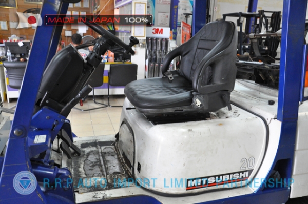 ขายรถโฟล์คลิฟท์มือสอง MITSUBISHI รุ่น FG20-04330 นำเข้าจากประเทศญี่ปุ่น 100\% ไม่เคยใช้งานในไทย