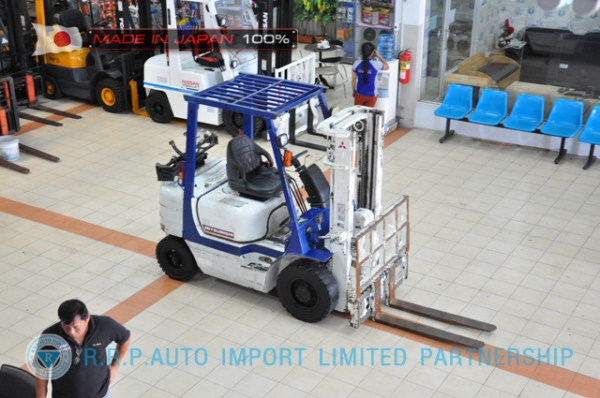 ขายรถโฟล์คลิฟท์มือสอง MITSUBISHI รุ่น FG20-04330 นำเข้าจากประเทศญี่ปุ่น 100\% ไม่เคยใช้งานในไทย