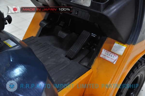 ขายรถโฟล์คลิฟท์มือสอง TOYOTA รุ่น 7FGL15-26235 นำเข้าจากประเทศญี่ปุ่น 100\% ไม่เคยใช้งานในไทย