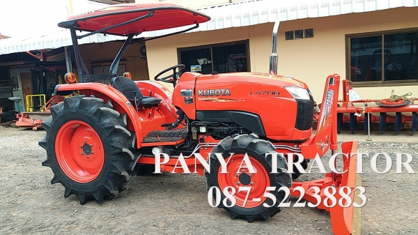รถเข้าใหม่#ปัญญาแทรคเตอร์..จัดมาให้ครับ ด่วน 415,000 บาท.คูโบต้าL4708ใบมีดคานล่างพร้อมผานพรวน6&times;24 สภาพพร้อมใช้ ยางใหม่4เส้น จัดส่ง อำเภอ เวียงเชียงรุ้งจังหวัดเชียงราย