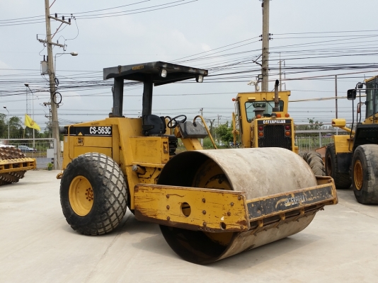 ขายรถบดอัดสั่นสะเทือนล้อเรียบ 10 ตัน CATERPILLAR CS-563C นำเข้าจาก USA าแท้ 100\% สภาพสวย ไม่เคยใช้งานในไทย