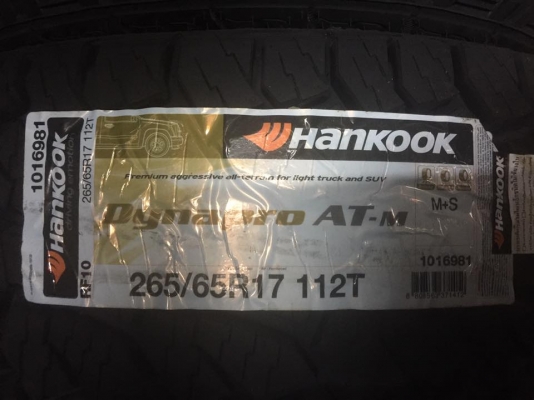 ยางใหม่ Hankook Dynapro AT-M ปี 17