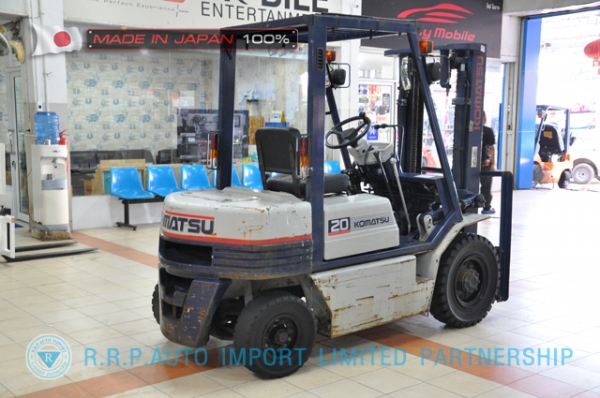 ขายรถโฟล์คลิฟท์มือสอง KOMATSU รุ่น FG20-252967 นำเข้าจากประเทศญี่ปุ่น 100\% ไม่เคยใช้งานในไทย