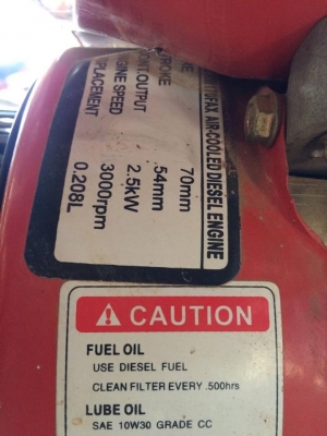 เครื่องดีเซลสูบนํ้าพร้อมใช้