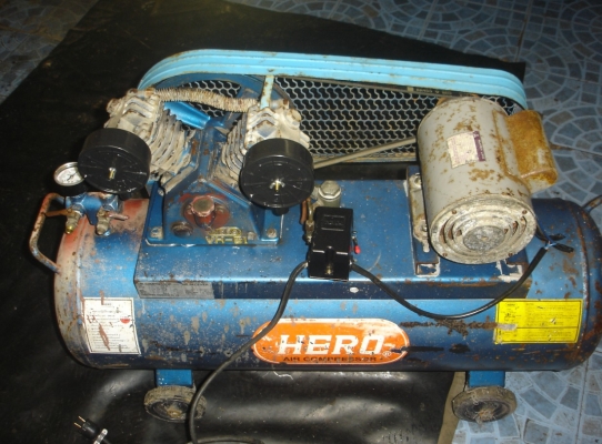 ขายปั้มลม hero vh -51 1/2 แรง 2สูบ 75 ลิตร