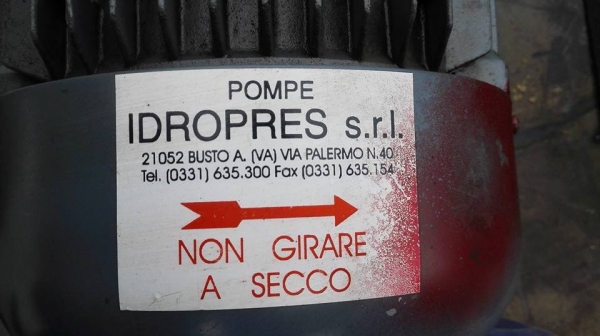 ** เหลือ 2 ตัว ** ปั้มน้ำเคมีหัวสแตนเลสอิตาลี่ IDROPRES ITALY 5.5 HP 2920 RPM 380V ตัดมาสดๆพร้อมใช้ ** เหลือ 2 ตัว ** ปั้มน้ำเคมีหัวสแตนเลสอิตาลี่ IDROPRES ITALY 5.5 HP 2920 RPM 380V ตัดมาสดๆพร้อมใช้