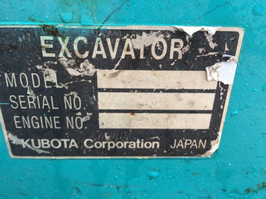 ขายรถขุดเล็ก แบคโครเล็กkubota k35 สภาพดีพร้อมทำงาน