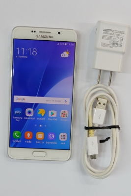 Samsung Galaxy A7 2016 สีขาว สภาพใหม่ มีประกันศูนย์ถึง ต.ค.60 ส่งฟรี