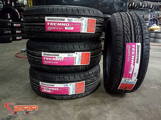BRIDGESTONE TECHNO SPORTS 205/55R16 เส้นละ 3,500 บาท BRIDGESTONE TECHNO SPORTS 205/55R16 เส้นละ 3,500 บาท