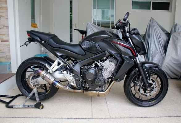 ขายHONDA CB650F ปลายปี2014 รถสวยมาก ท่อทรงSC PROJECT ไทเทเนียมพร้อมSlipOn