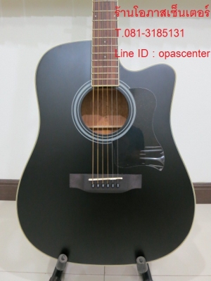 กีต้าร์โปร่งไฟฟ้า Century รุ่น CEN888C-EQ สีดำด้าน ของใหม่ EQ อย่างดี