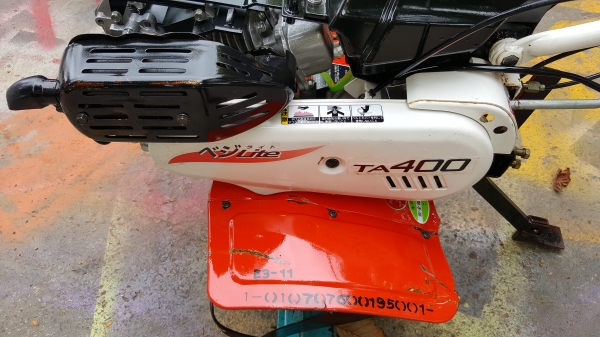 รถพรวนดิน 4 แรง บีบเลี้ยว  ปรับสภาพแล้วพ่นทับด้วยอีพอกซี่ใสพร้อมใช้งาน