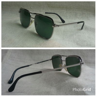 แว่นตาเจแปนิชวินเทจ ยุค '90s โมเดลสุดหล่อ 'สี่เหลี่ยม - นักบิน - คานโค้ง' Vintage SILVER handmade in Japan แว่นตาเจแปนิชวินเทจ ยุค '90s โมเดลสุดหล่อ 'สี่เหลี่ยม - นักบิน - คานโค้ง' Vintage SILVER handmade in Japan