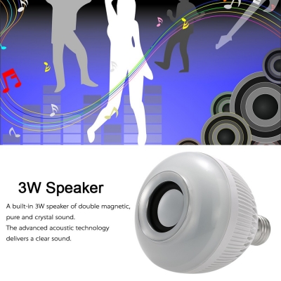 หลอดไฟ LED(E27)+ลำโพง Bluetooth