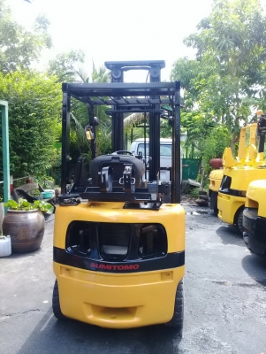 +++ ขายโฟล์คลิฟท์  SUMITOMO FG18  (รุ่นใหม่)  ขนาด  1.8  ตัน  เครื่องยนต์เบนซิน แก๊ส  เสา  6  เมตร  3  ท่อน  เกียร์ออโตเมติค  ยางตันใหม่ครับ