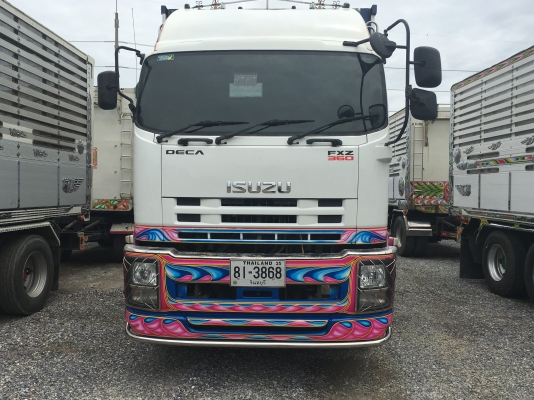 พ่วง 22 ล้อ ISUZU FXZ360 ปี 56 กระบะอลูมิเนียม-ดั้ม อู่ ชัยเจริญ ไมล์ 320,000 กม . ราคา 2.7 ล้านต่อรอง